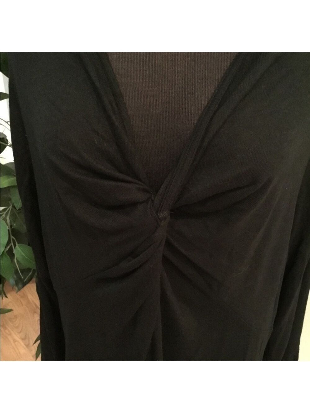 LANE Bryant Illusion Collection Woman’s  size 30/32 black long sleeve tee - Picture 3 of 12